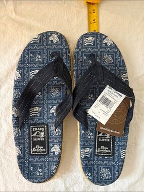 Reyn Spooner x Island Slipper Lahaina Sailor Flip-Flops Size 13 NWT